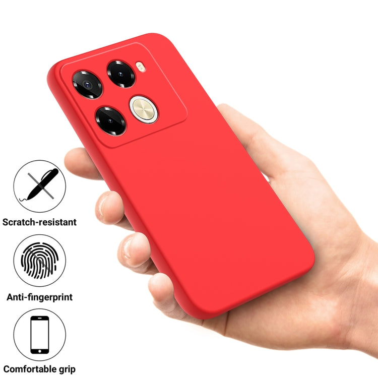 For Infinix Note 40 Pro 5G / 40 Pro+ 5G Solid Color Liquid Silicone Dropproof Full Coverage Protective Case(Red) - Infinix Cases by buy2fix | Online Shopping UK | buy2fix