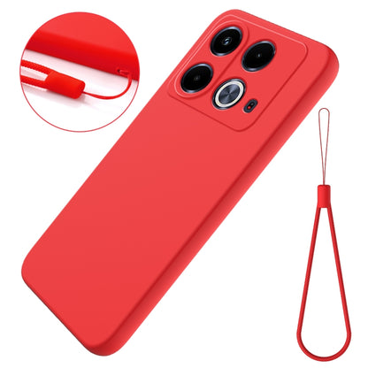 For Infinix Note 40 4G Solid Color Liquid Silicone Dropproof Full Coverage Protective Case(Red) - Infinix Cases by buy2fix | Online Shopping UK | buy2fix