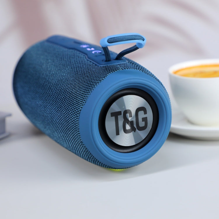 T&G TG663 Portable Colorful LED Wireless Bluetooth Speaker Outdoor Subwoofer(Blue) - Desktop Speaker by T&G | Online Shopping UK | buy2fix