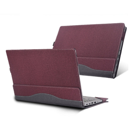 For Lenovo ThinkPad E15 Gen 2 Laptop Leather Anti-Fall Protective Case(Wine Red) - 15.6 - 17 inch by buy2fix | Online Shopping UK | buy2fix