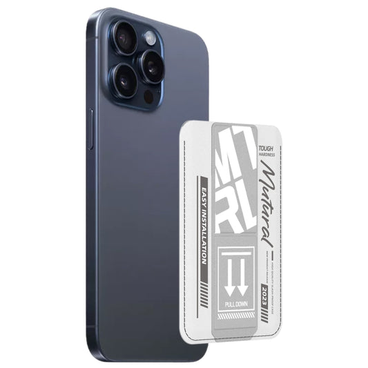 For iPhone 15 Pro Max mutural Chuncai Series Magnetic Holder Card Slot(White Grey) - iPhone 15 Pro Max Cases by Mutural | Online Shopping UK | buy2fix