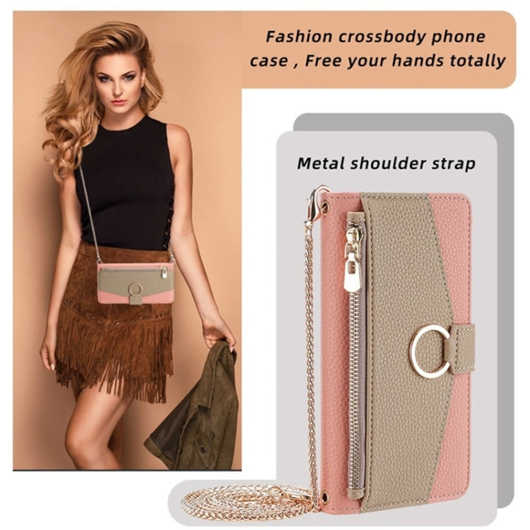 For Blackview Oscal C30 / Oscal C30 Pro Crossbody Litchi Texture Leather Phone Case(Pink) - More Brand by buy2fix | Online Shopping UK | buy2fix