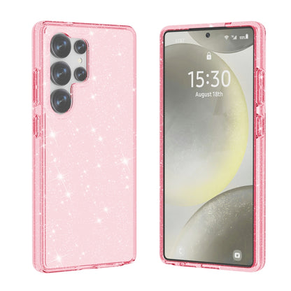 For Samsung Galaxy S25 Ultra 5G Shockproof Terminator Glitter Powder Phone Case(Pink) - Galaxy S25 Ultra 5G Cases by buy2fix | Online Shopping UK | buy2fix