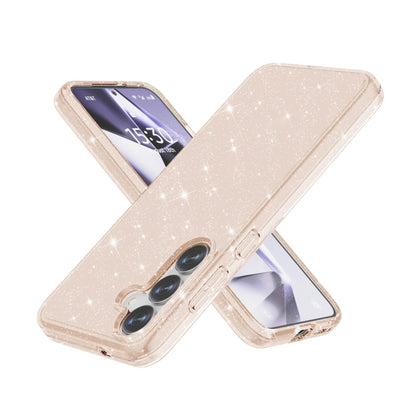 For Samsung Galaxy S25+ 5G Shockproof Terminator Glitter Powder Phone Case(Gold) - Galaxy S25+ 5G Cases by buy2fix | Online Shopping UK | buy2fix