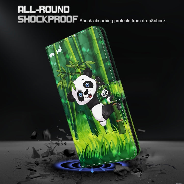 For Xiaomi Redmi Note 13 Pro 5G 3D Painting Pattern Flip Leather Phone Case(Bamboo Panda) - Note 13 Pro Cases by buy2fix | Online Shopping UK | buy2fix