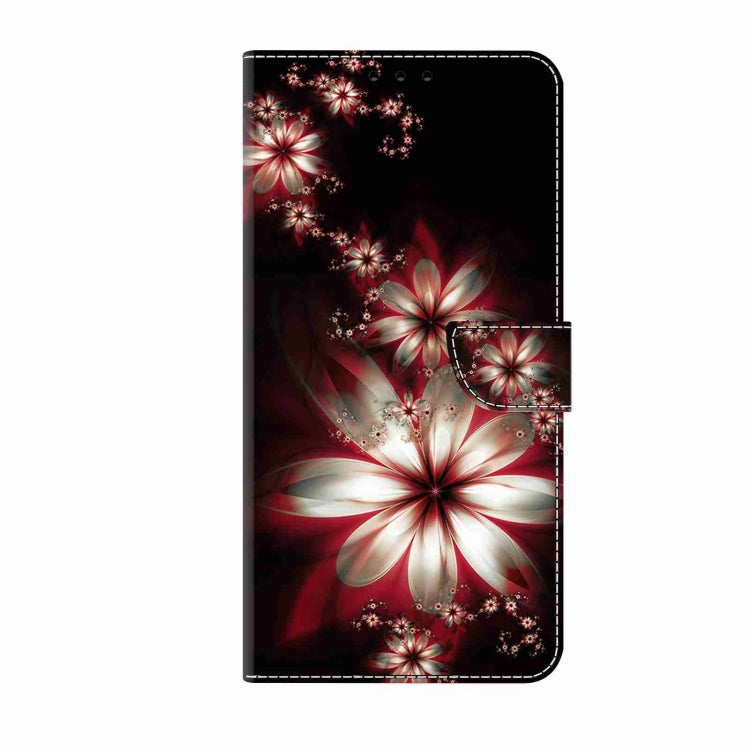 For Samsung Galaxy S24 Ultra 5G Crystal 3D Shockproof Protective Leather Phone Case(Fantastic Flower) - Galaxy S24 Ultra 5G Cases by buy2fix | Online Shopping UK | buy2fix