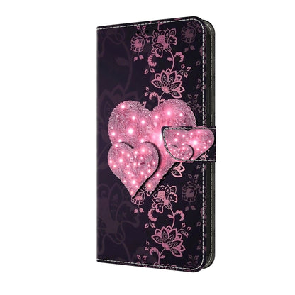 For Samsung Galaxy A25 5G Crystal 3D Shockproof Protective Leather Phone Case(Lace Love) - Galaxy Phone Cases by buy2fix | Online Shopping UK | buy2fix