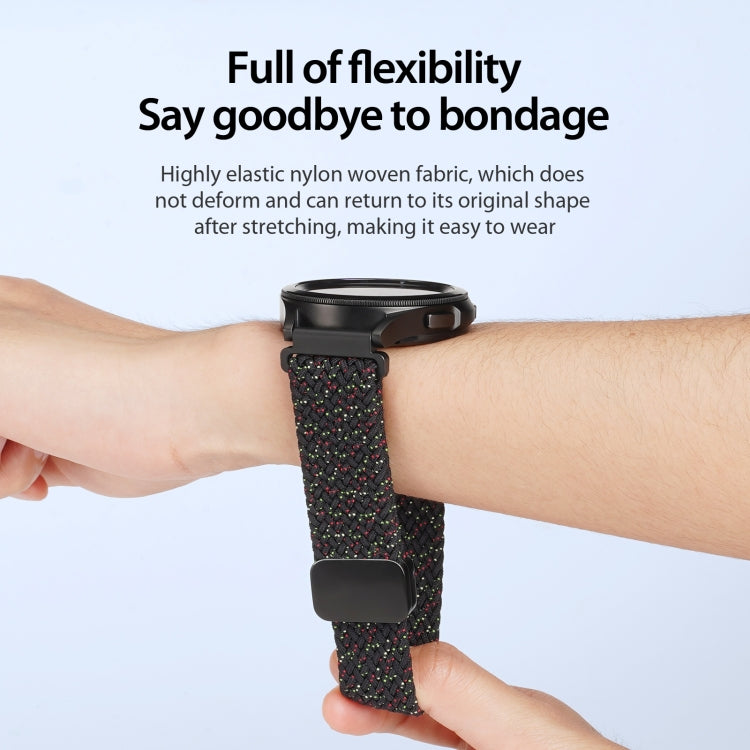 DUX DUCIS Mixture Pro Series Magnetic Buckle Nylon Braid Watch Band, Size:20mm(Black Unity) - 20mm Bands by DUX DUCIS | Online Shopping UK | buy2fix