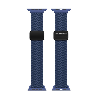 For Apple Watch Series 10 42mm DUX DUCIS Mixture Pro Series Magnetic Buckle Nylon Braid Watch Band(Storm Blue) - Watch Bands by DUX DUCIS | Online Shopping UK | buy2fix