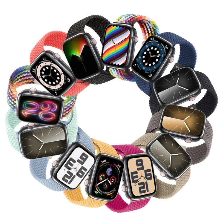 For Apple Watch Series 7 41mm DUX DUCIS Mixture Pro Series Magnetic Buckle Nylon Braid Watch Band(New Rainbow) - Watch Bands by DUX DUCIS | Online Shopping UK | buy2fix