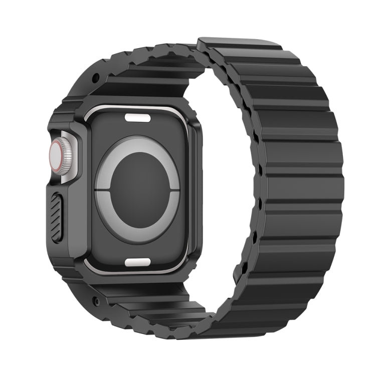 For Apple Watch SE 40mm DUX DUCIS OA Series Integrated Magnetic Watch Band(Black) - Watch Bands by DUX DUCIS | Online Shopping UK | buy2fix