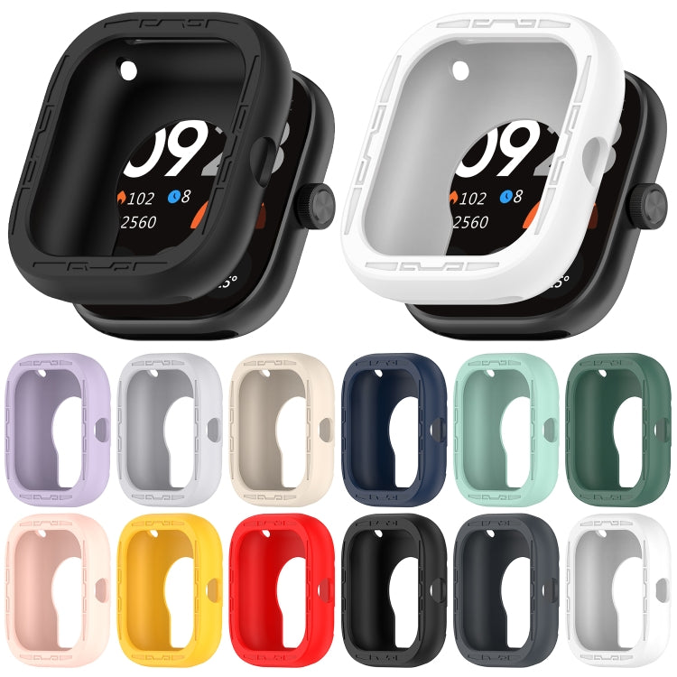 For Redmi Watch 4 Silicone Smart Watch Protective Case(White) - Watch Cases by buy2fix | Online Shopping UK | buy2fix