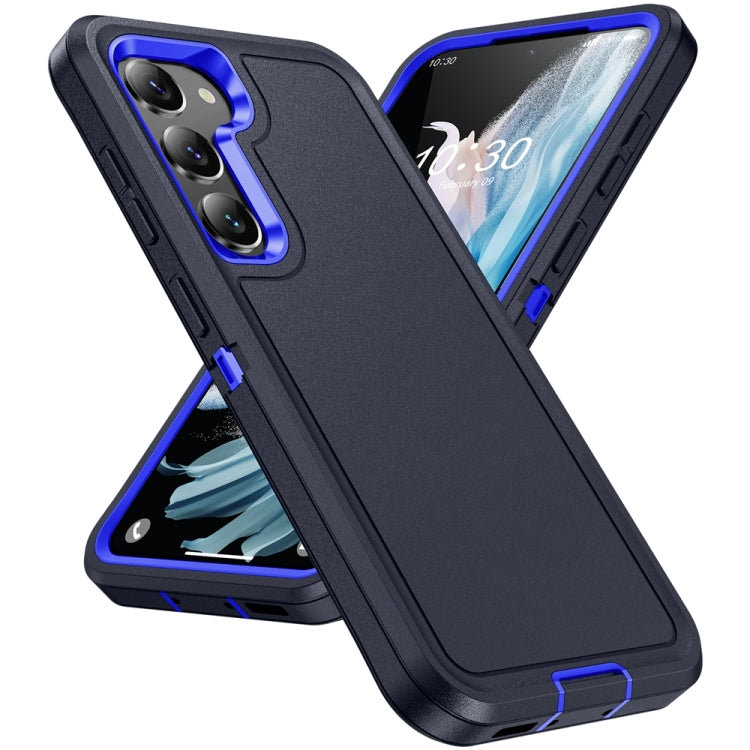 For Samsung Galaxy S24+ 5G / S25+ 5G Life Waterproof Rugged Phone Case(Dark Blue + Royal Blue) - Galaxy S24+ 5G Cases by buy2fix | Online Shopping UK | buy2fix