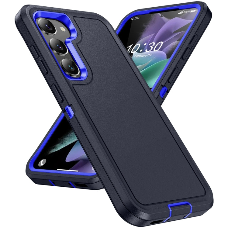 For Samsung Galaxy S24 5G / S25 5G Life Waterproof Rugged Phone Case(Dark Blue + Royal Blue) - Galaxy S24 5G Cases by buy2fix | Online Shopping UK | buy2fix