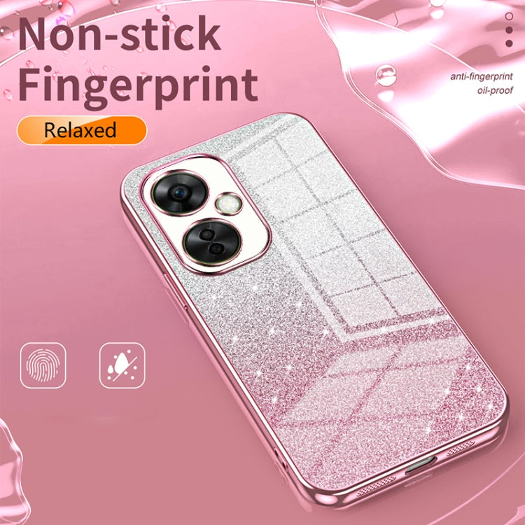 For OnePlus 13 Gradient Glitter Powder Electroplated Phone Case(Pink) - OnePlus Cases by buy2fix | Online Shopping UK | buy2fix