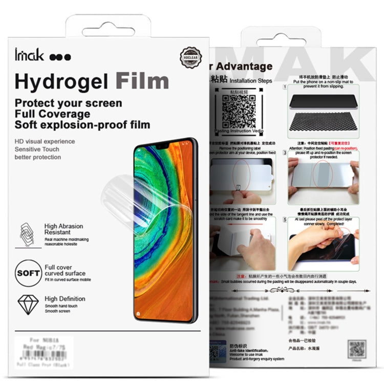 For vivo X100s Pro 5G 2pcs imak Curved Full Screen Hydrogel Film Protector - vivo Tempered Glass by imak | Online Shopping UK | buy2fix