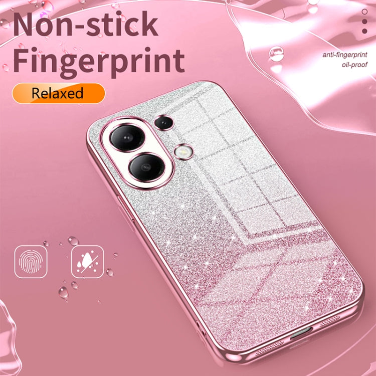 For Xiaomi Redmi Note 12 Pro Speed Gradient Glitter Powder Electroplated Phone Case(Gold) - Xiaomi Cases by buy2fix | Online Shopping UK | buy2fix