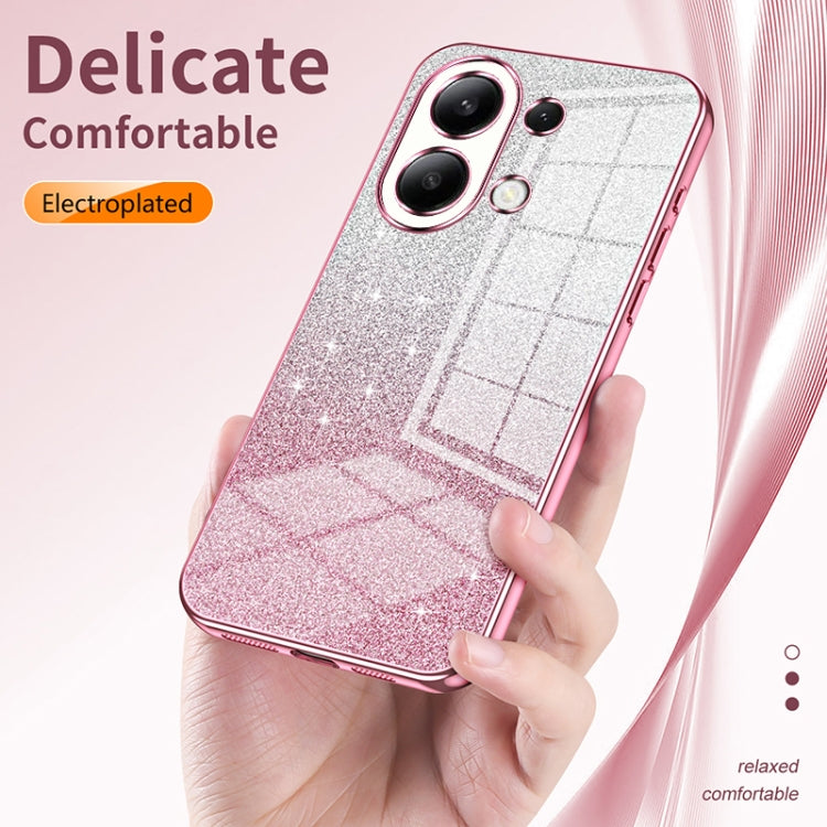 For Xiaomi Redmi K70 Ultra Gradient Glitter Powder Electroplated Phone Case(Silver) - Xiaomi Cases by buy2fix | Online Shopping UK | buy2fix