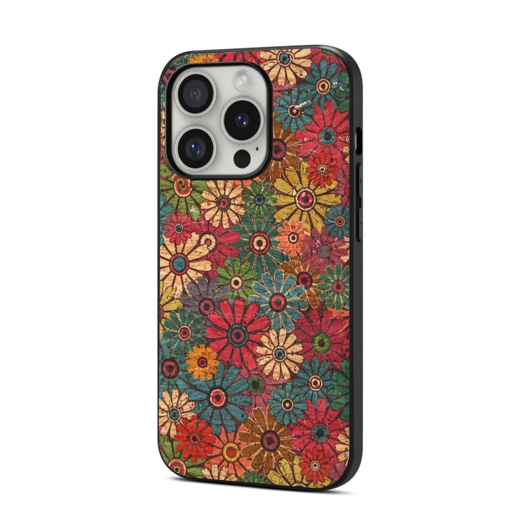 For iPhone 16 Pro Four Seasons Flower Language Series TPU Phone Case(Spring Green) - iPhone 16 Pro Cases by buy2fix | Online Shopping UK | buy2fix