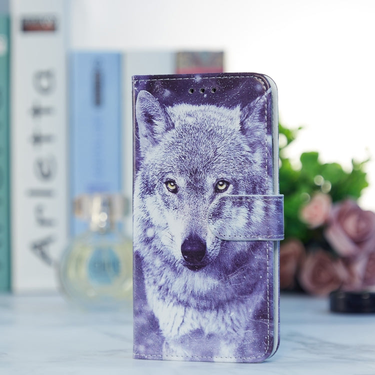 For Ulefone Note 14 Painted Pattern Horizontal Flip Leather Phone Case(White Wolf) - Ulefone Cases by buy2fix | Online Shopping UK | buy2fix