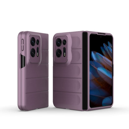 For OPPO Find N2 Magic Shield Fold PC Shockproof Phone Case(Purple) - OPPO Cases by buy2fix | Online Shopping UK | buy2fix