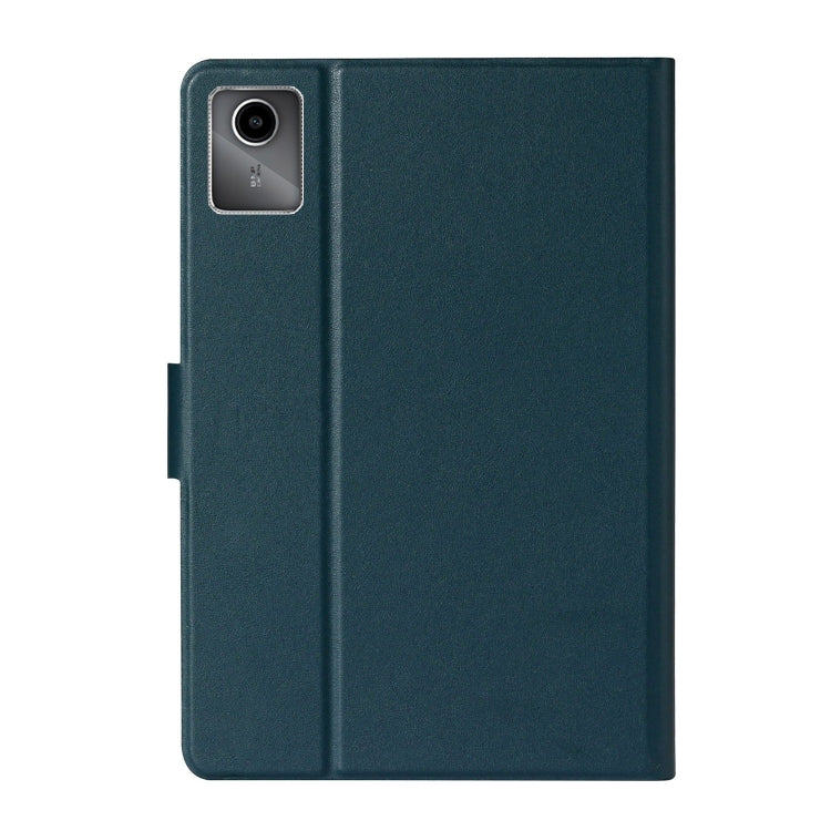 For Lenovo Tab M11/ Xiaoxin Pad 11 2024 Pure Color Smart Leather Tablet Case(Deep Green) - Lenovo by buy2fix | Online Shopping UK | buy2fix