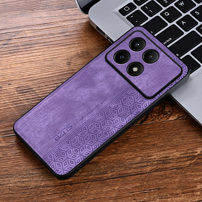 For Xiaomi Redmi K70 AZNS 3D Embossed Skin Feel Phone Case(Purple) - Xiaomi Cases by AZNS | Online Shopping UK | buy2fix