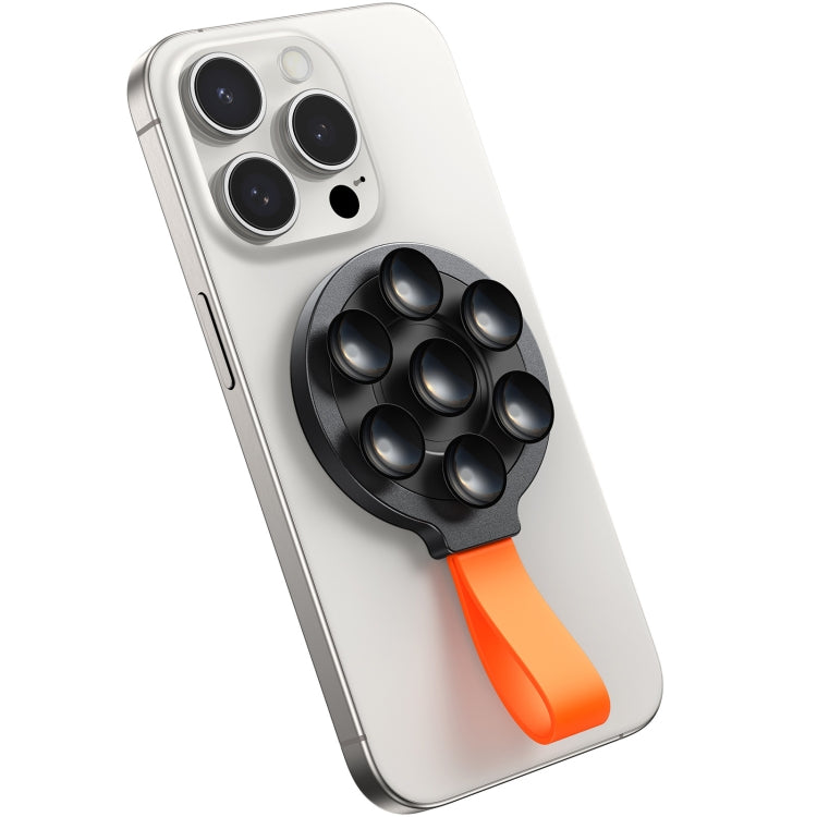JOYROOM JR-ZS393 Suction Cup Magnetic Phone Holder(Black Orange) - Hand-Sticking Bracket by JOYROOM | Online Shopping UK | buy2fix