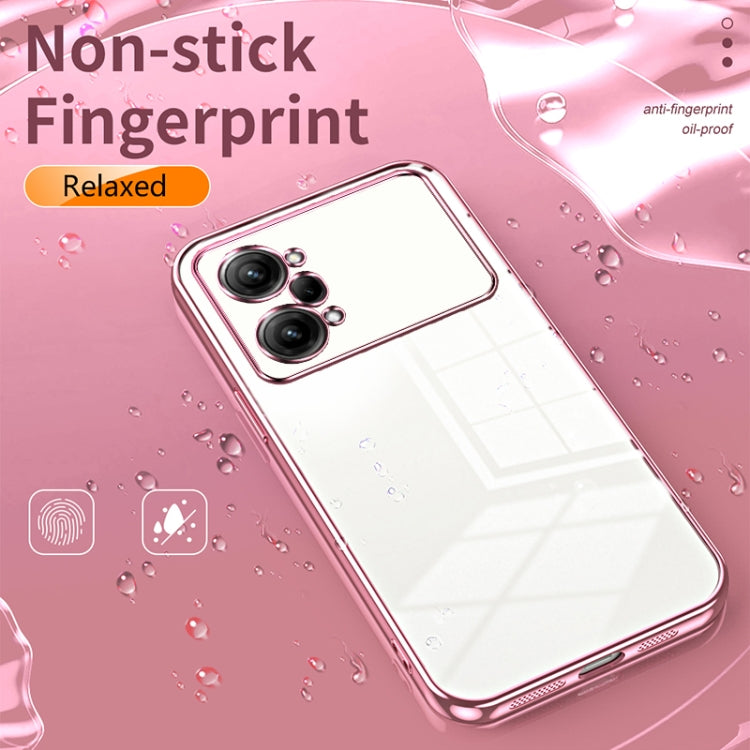For OPPO K10 Pro Transparent Plating Fine Hole Phone Case(Gold) - OPPO Cases by buy2fix | Online Shopping UK | buy2fix