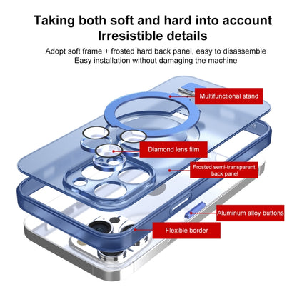 For iPhone 11 Pro MagSafe Holder PC Hybrid TPU Phone Case(White) - iPhone 11 Pro Cases by buy2fix | Online Shopping UK | buy2fix