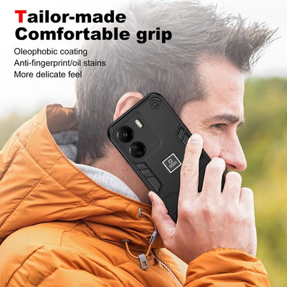 For Xiaomi Redmi 13C 2 in 1 Shockproof Phone Case(Black) - 13C Cases by buy2fix | Online Shopping UK | buy2fix