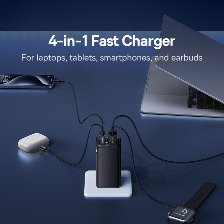 Baseus GaN6 Pro 100W 2 x USB-C / Type-C + 2 x USB Fast Charger, EU Plug(Black) - USB Charger by Baseus | Online Shopping UK | buy2fix