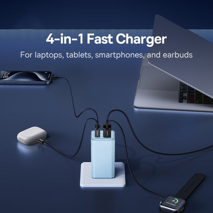 Baseus GaN6 Pro 100W 2 x USB-C / Type-C + 2 x USB Fast Charger, EU Plug(Blue) - USB Charger by Baseus | Online Shopping UK | buy2fix