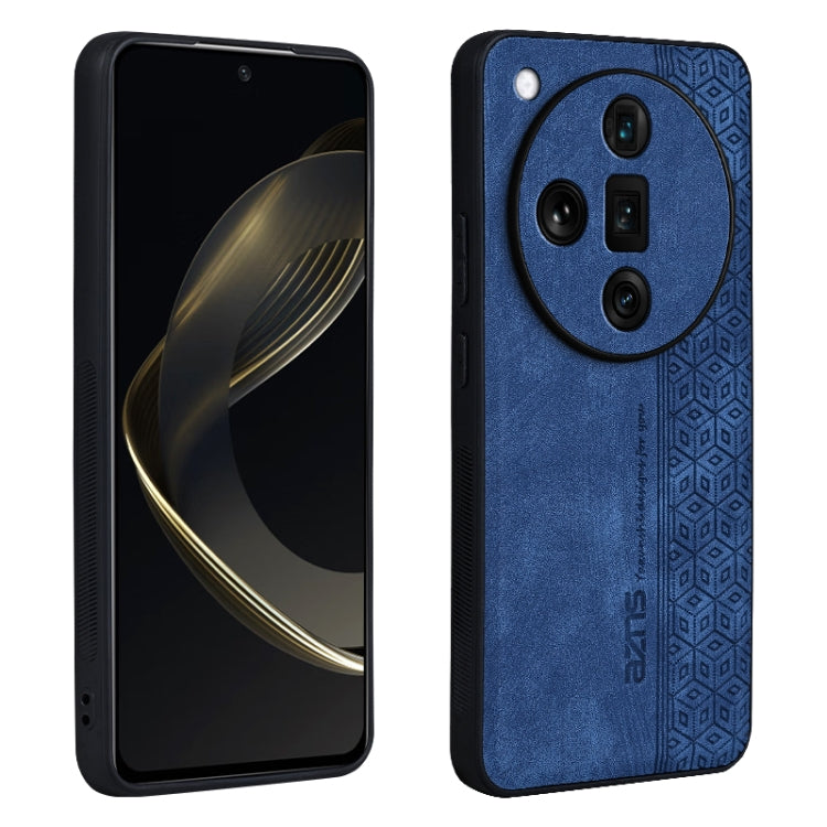 For OPPO Find X7 Ultra AZNS 3D Embossed Skin Feel Phone Case(Sapphire Blue) - OPPO Cases by AZNS | Online Shopping UK | buy2fix