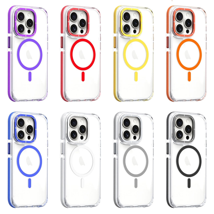 For iPhone 13 Dual-Color Clear Acrylic Hybrid TPU MagSafe Phone Case(Transparent) - iPhone 13 Cases by buy2fix | Online Shopping UK | buy2fix