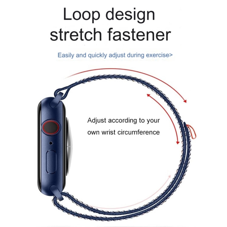 For Apple Watch Ultra 49mm Loop Nylon Watch Band(Berry Purple) - Watch Bands by buy2fix | Online Shopping UK | buy2fix