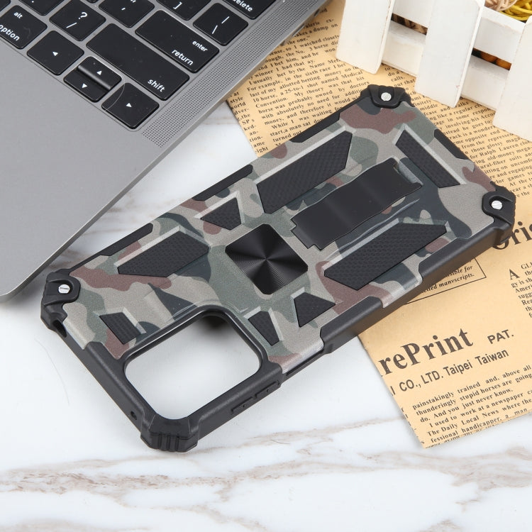 For Motorola Moto G 5G 2024 Camouflage Armor Kickstand TPU + PC Magnetic Phone Case(Army Green) - Motorola Cases by buy2fix | Online Shopping UK | buy2fix