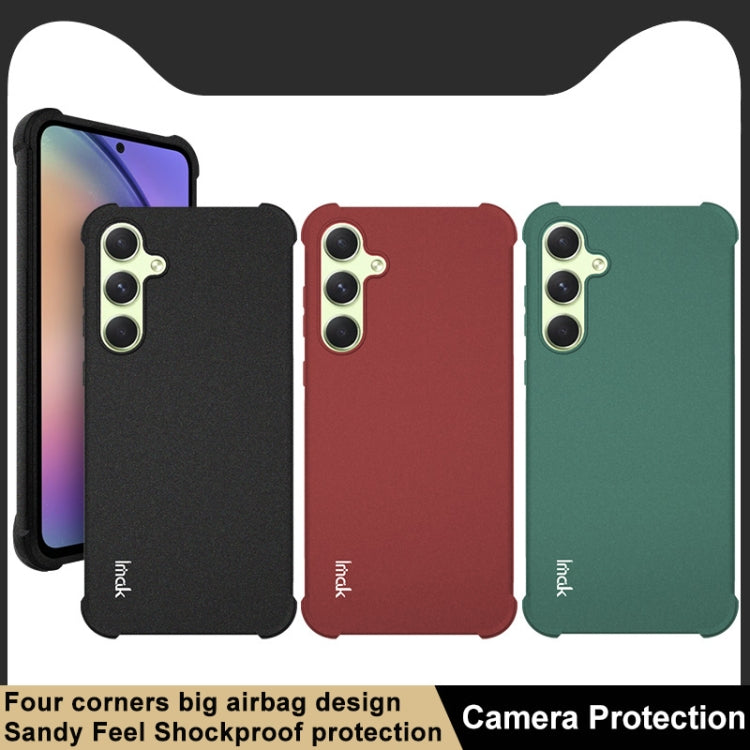 For Samsung Galaxy A35 5G imak Shockproof Airbag TPU Phone Case(Matte Green) - Galaxy Phone Cases by imak | Online Shopping UK | buy2fix