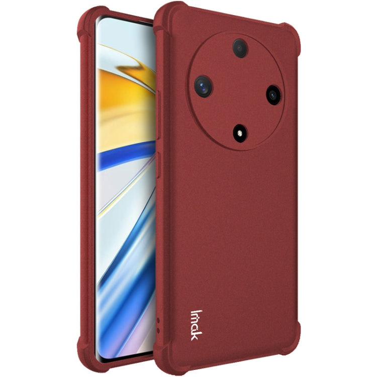 For Honor X9b 5G / Magic6 Lite 5G imak Shockproof Airbag TPU Phone Case(Matte Red) - Honor Cases by imak | Online Shopping UK | buy2fix