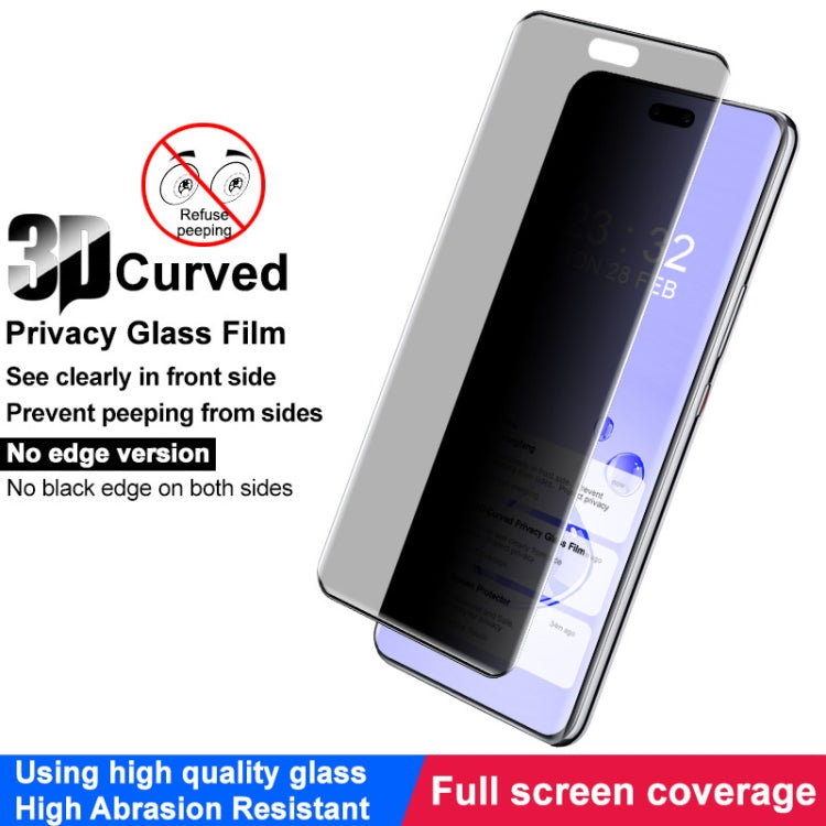 For Huawei nova 12 Pro / nova 12 Ultra imak No Edge Version 3D Curved Privacy Full Screen Tempered Glass Film - Huawei Tempered Glass by imak | Online Shopping UK | buy2fix