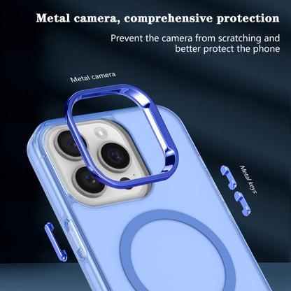 For iPhone 14 Pro Electroplated IMD Magsafe PC Hybrid TPU Phone Case(Blue) - iPhone 14 Pro Cases by buy2fix | Online Shopping UK | buy2fix