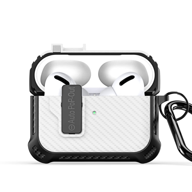 For AirPods Pro 2 DUX DUCIS PECI Series Earbuds Box Protective Case(White) - For AirPods Pro 2 by DUX DUCIS | Online Shopping UK | buy2fix