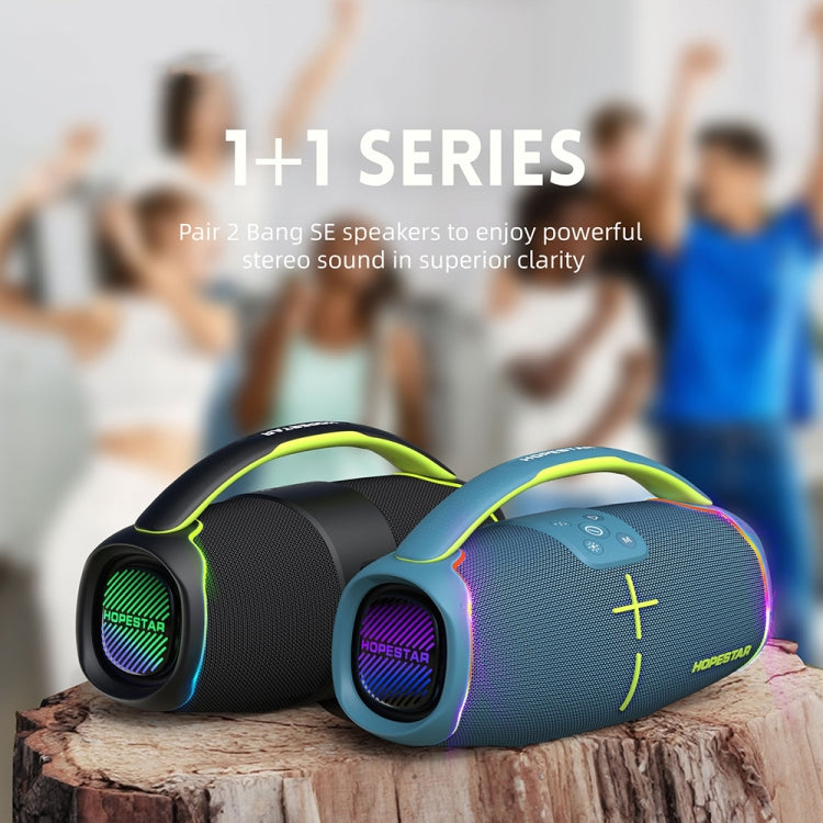 HOPESTAR H61 Outdoor IPX6 Waterproof Portable 50W Surround Bluetooth Speaker(Black) - Waterproof Speaker by HOPESTAR | Online Shopping UK | buy2fix