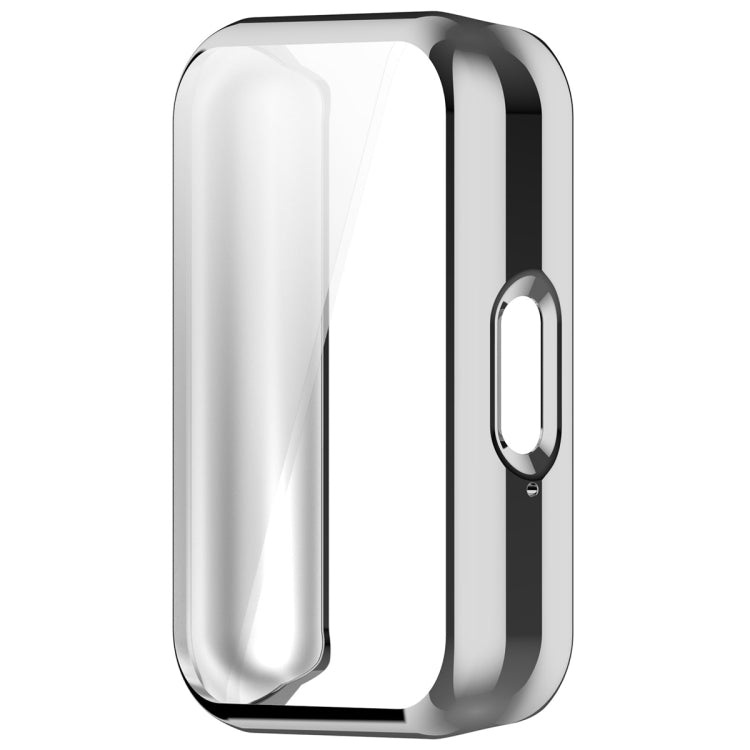 For Samsung Galaxy Fit 3 Full Coverage TPU Electroplated Watch Protective Case(Silver) - Watch Cases by buy2fix | Online Shopping UK | buy2fix