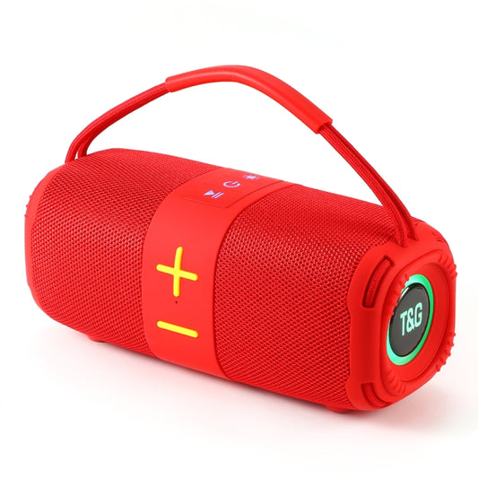 T&G TG-668 Wireless Bluetooth Speaker Portable TWS Subwoofer with Handle(Red) - Desktop Speaker by T&G | Online Shopping UK | buy2fix