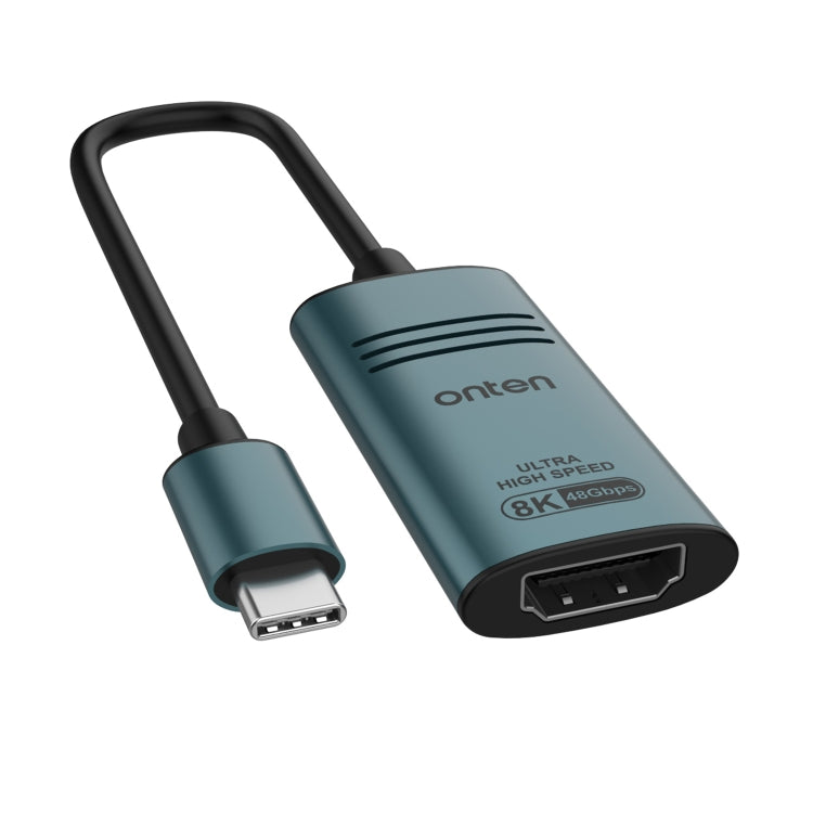 Onten UC981 8K 30Hz USB-C / Type-C to HDMI Video Converter Adapter(Pine Green) - Cable & Adapters by Onten | Online Shopping UK | buy2fix