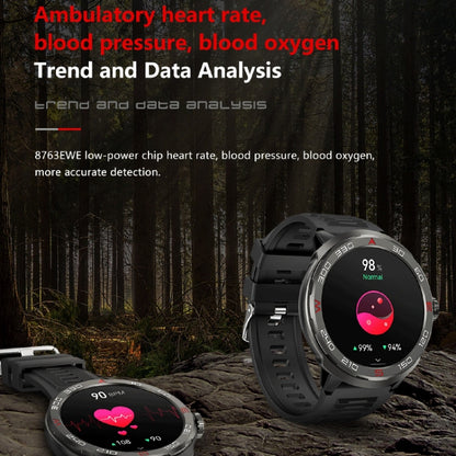 QS90 1.39 inch BT5.0 Smart Sport Watch, Support Bluetooth Call / Sleep / Blood Oxygen / Temperature / Heart Rate / Blood Pressure Health Monitor / Water Reminder(Black) - Smart Watches by buy2fix | Online Shopping UK | buy2fix