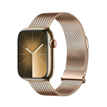 For Apple Watch Series 2 42mm DUX DUCIS Milanese Pro Series Stainless Steel Watch Band(Gold) - Watch Bands by DUX DUCIS | Online Shopping UK | buy2fix