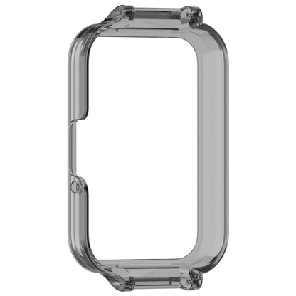 For Samsung Galaxy Fit 3 12mm Half Coverage Hollowed PC Watch Protective Case(Transparent Black) - Watch Cases by buy2fix | Online Shopping UK | buy2fix