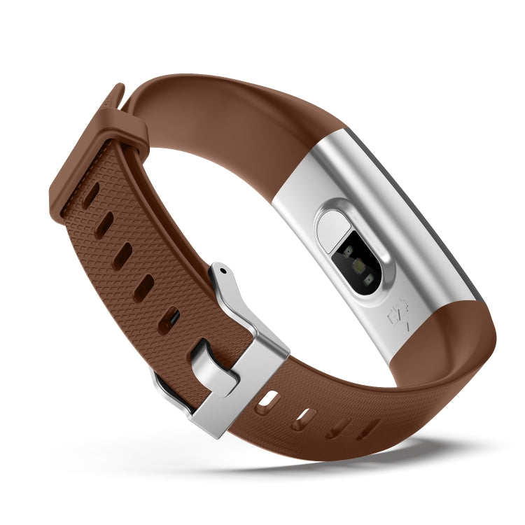 S5-4 Smart Bracelet IP68 Waterproof Heart Rate Sport Fitness Tracker Smart Watch(Brown) - Smart Wristbands by buy2fix | Online Shopping UK | buy2fix